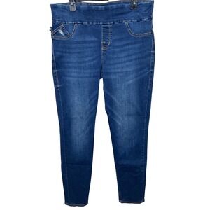 Rock & Republic Fever Pull On Denim Rx. Womens 16M Blue High Rise Jeggings